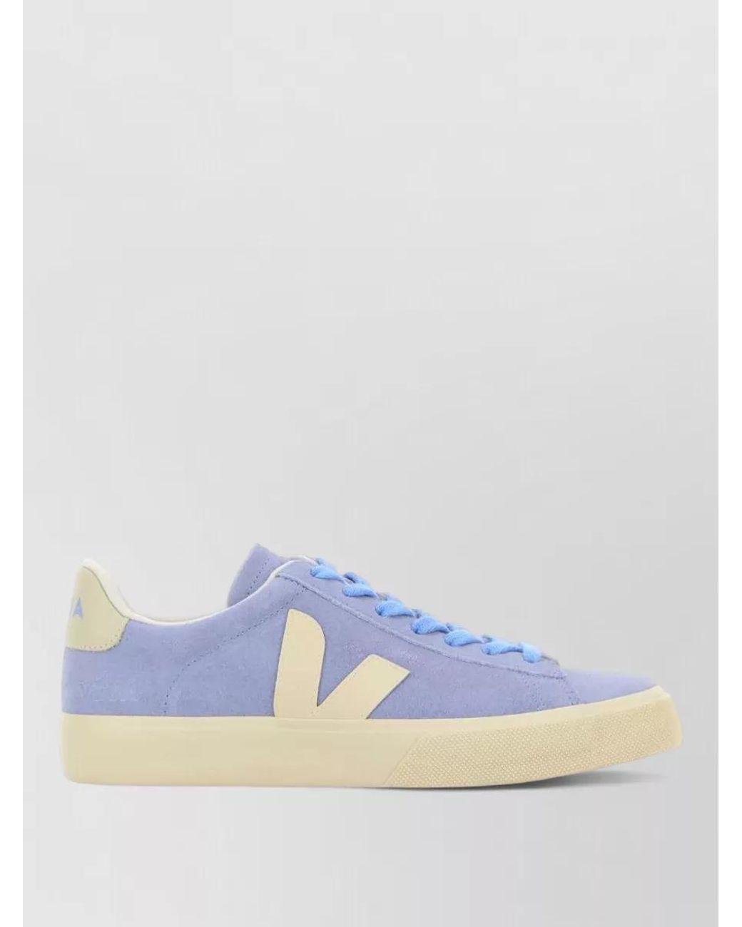 Veja Blue Suede Leather Low-Top Sneakers