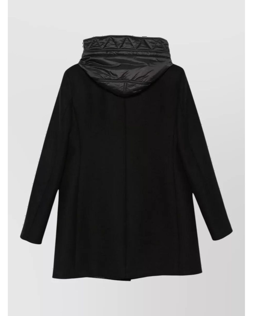 Fay Black Single Breasted Coat