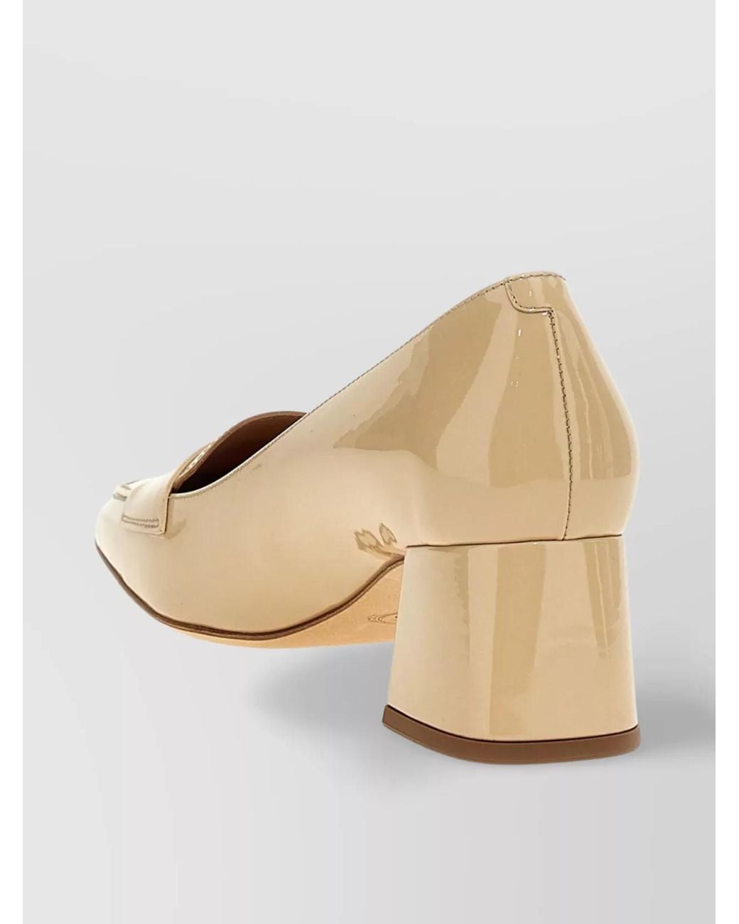 Tod's Natural Patent Leather Pumps