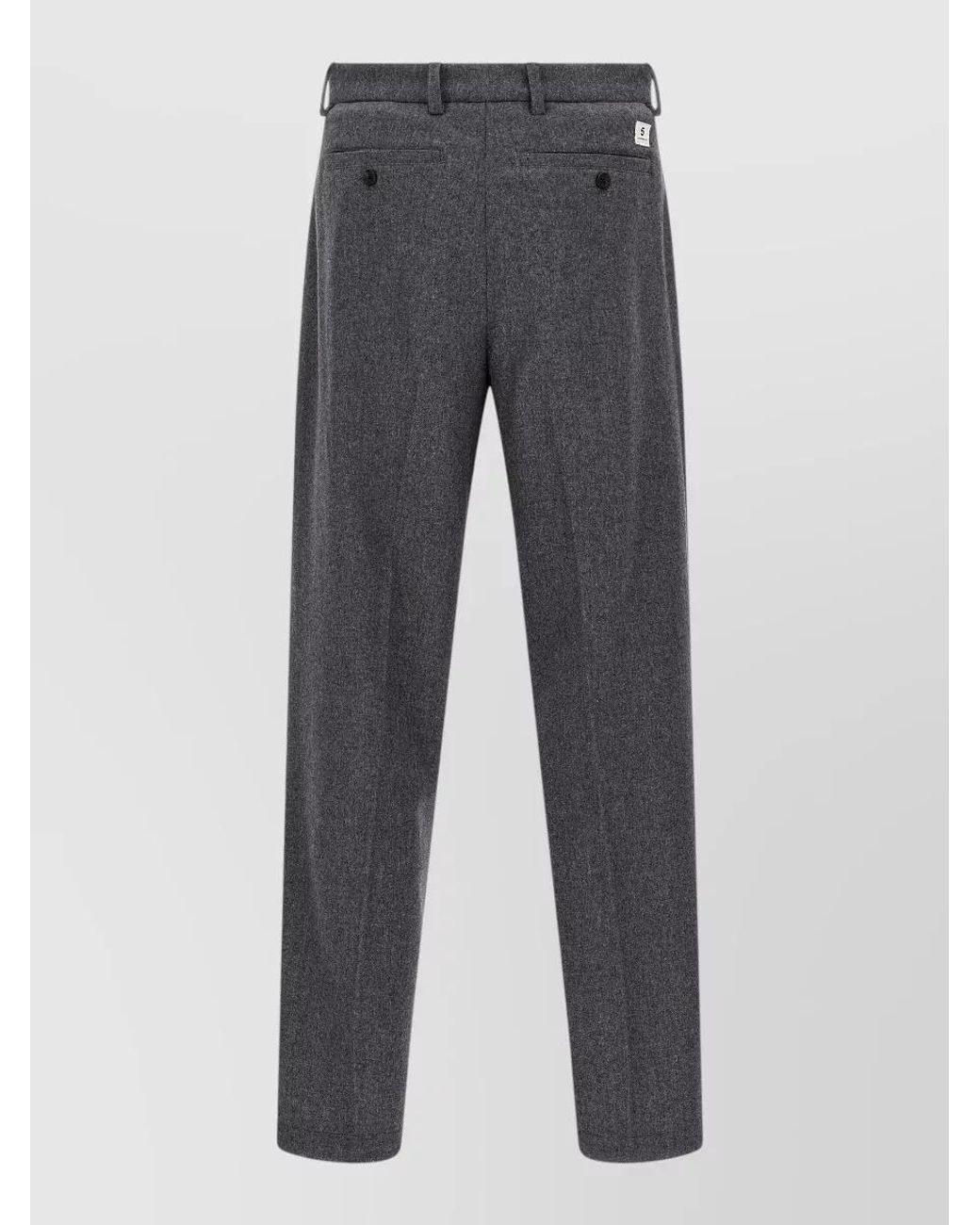 Department 5 Gray Cashmere-Blend Straight-Leg Trousers for men