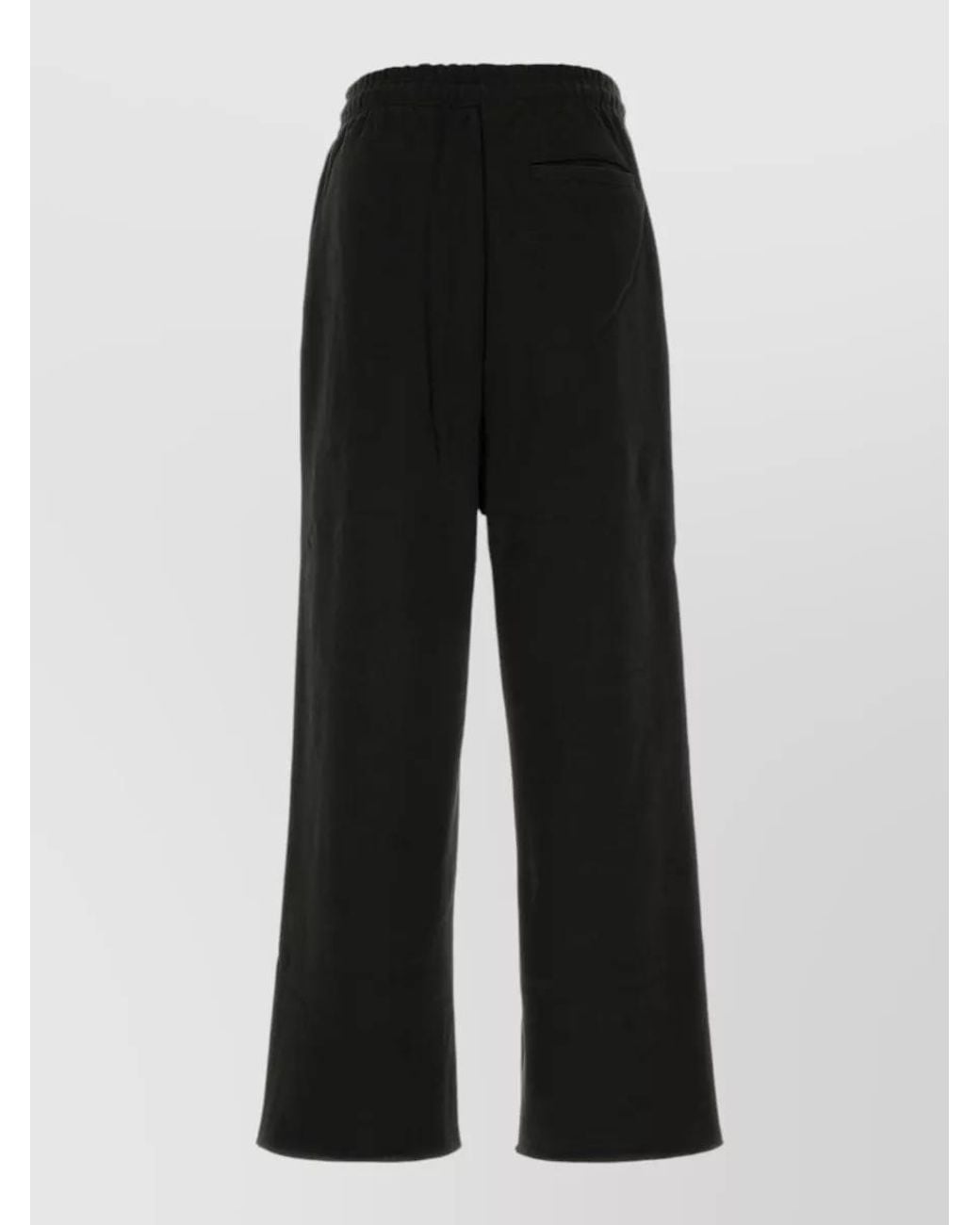 Entire studios Black Cotton Wide-Leg Trousers for men