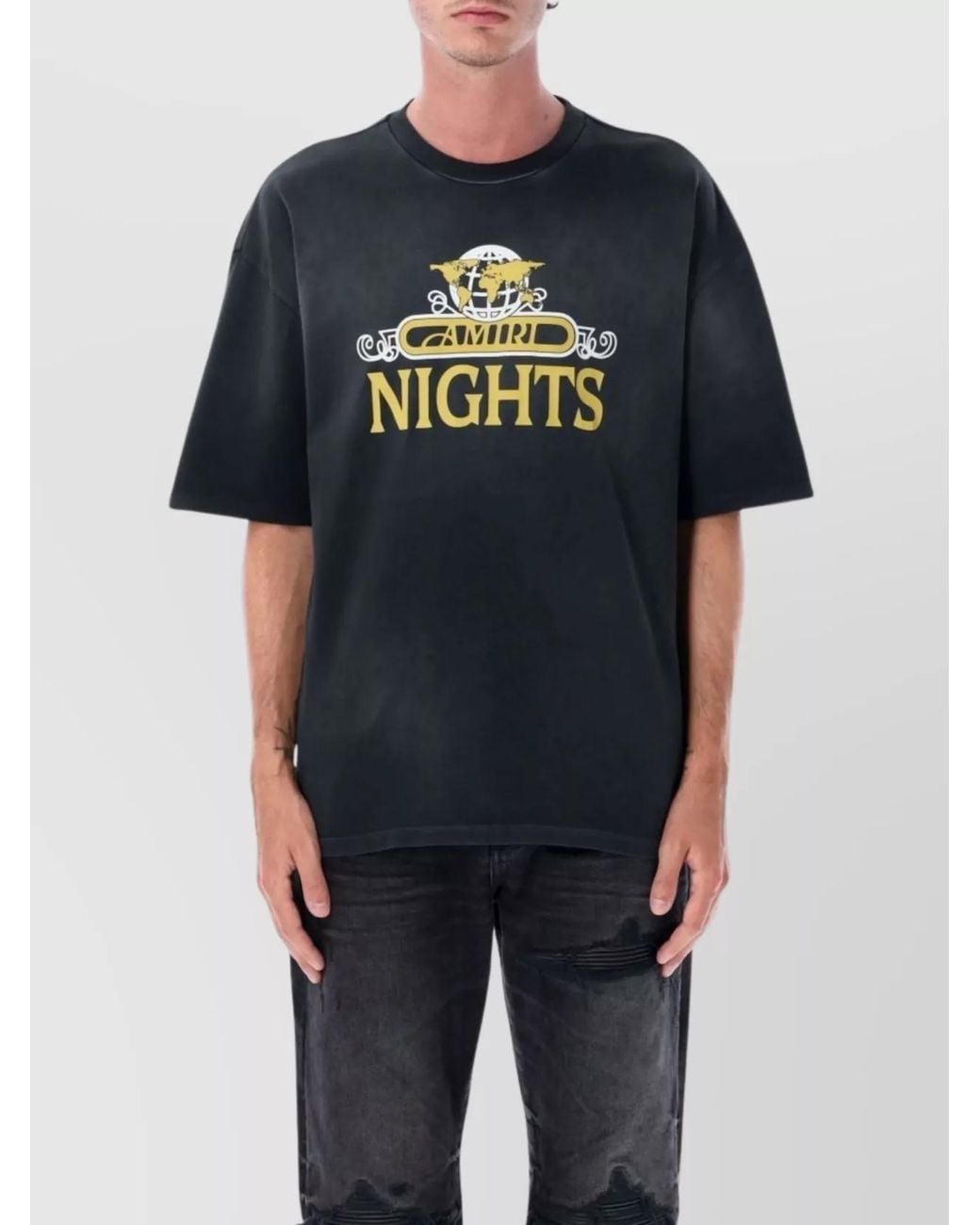 Amiri Blue Oversized T-Shirt for men