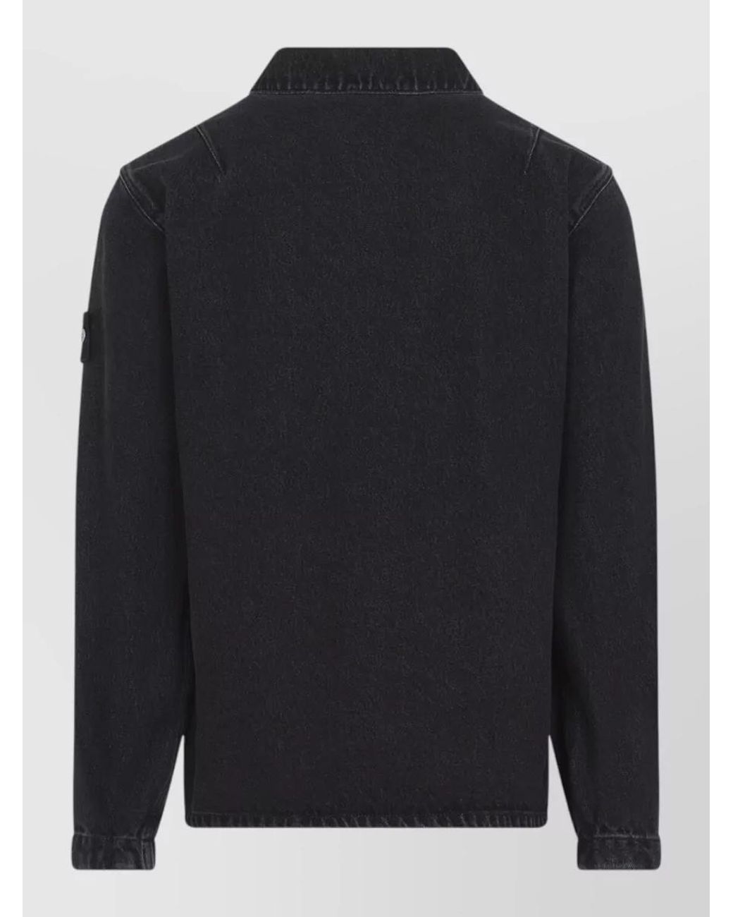 Stone Island Blue Denim Shirt Jacket for men