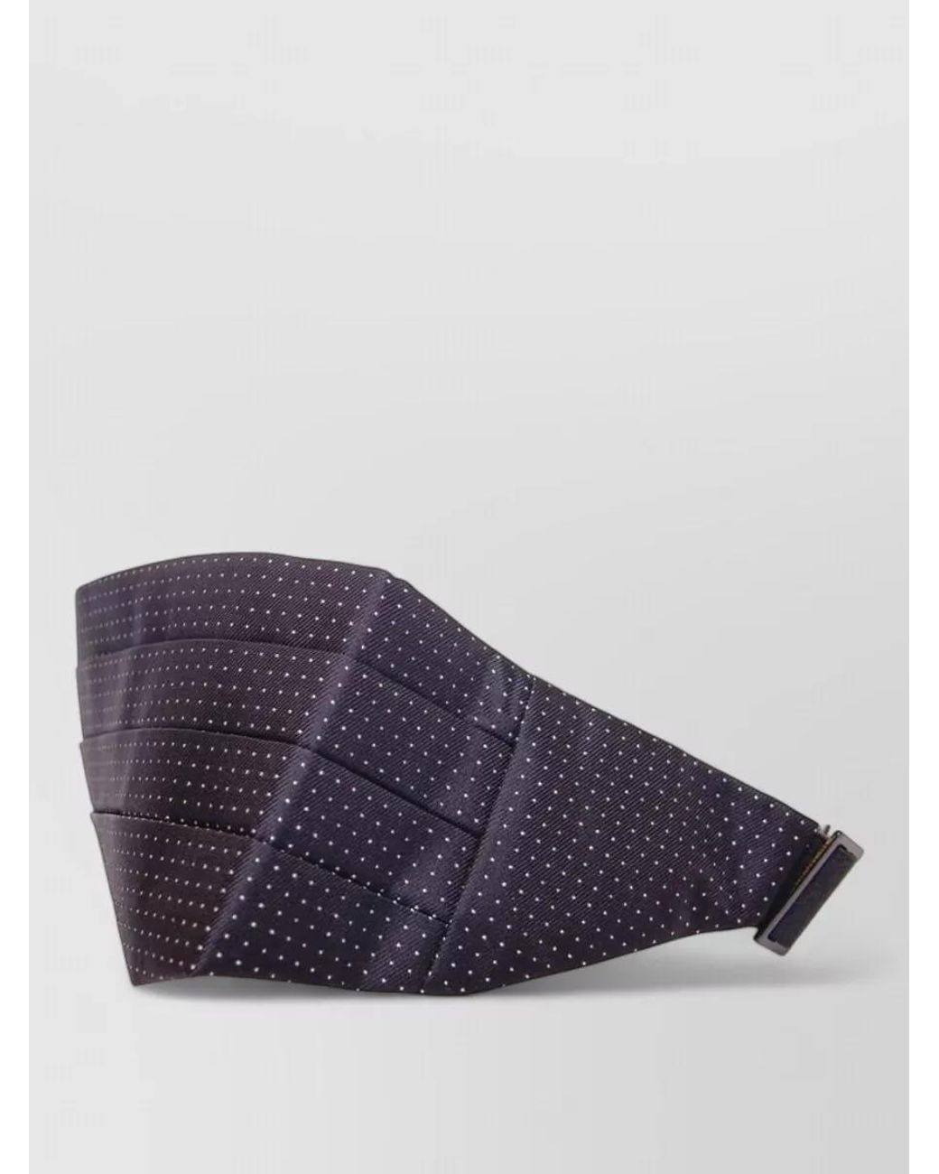 Dolce & Gabbana Purple Silk Pleated Polka-Dot Cummerbund Belt for men