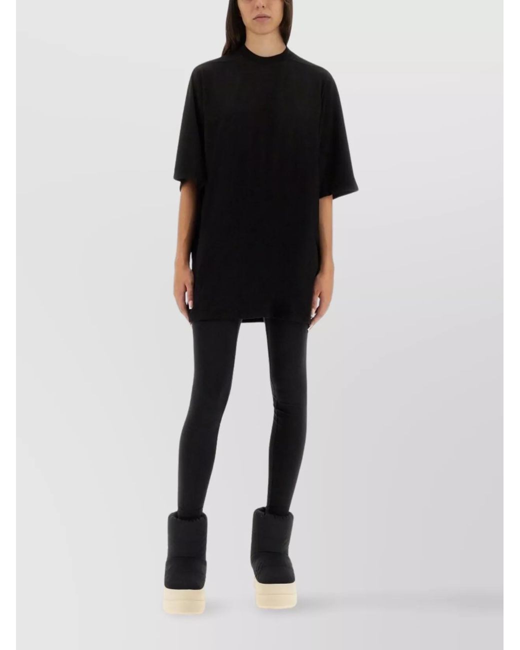 Rick Owens Black T-Shirt "Jumbo Ss T"