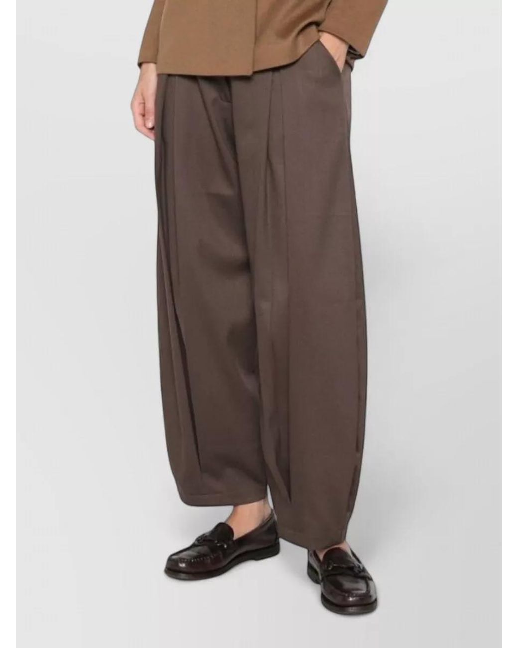 Tagliatore Brown Cashmere Double-Breasted Suit Jacket