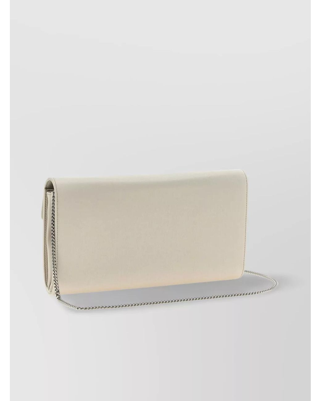 Roger Vivier Natural Satin Clutch Bag