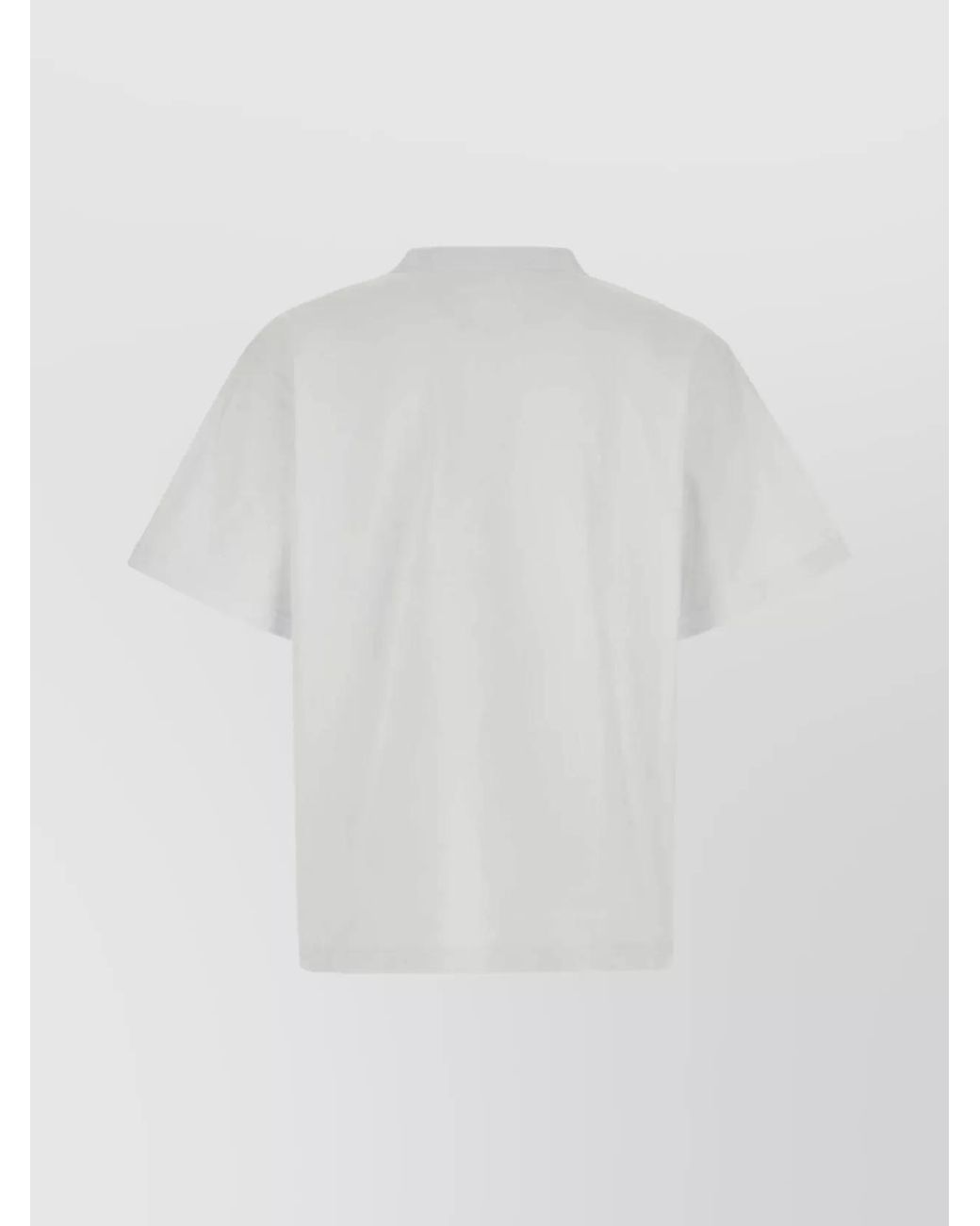 Sacai White Cotton Jersey Crew Neck Short Sleeve T-Shirt