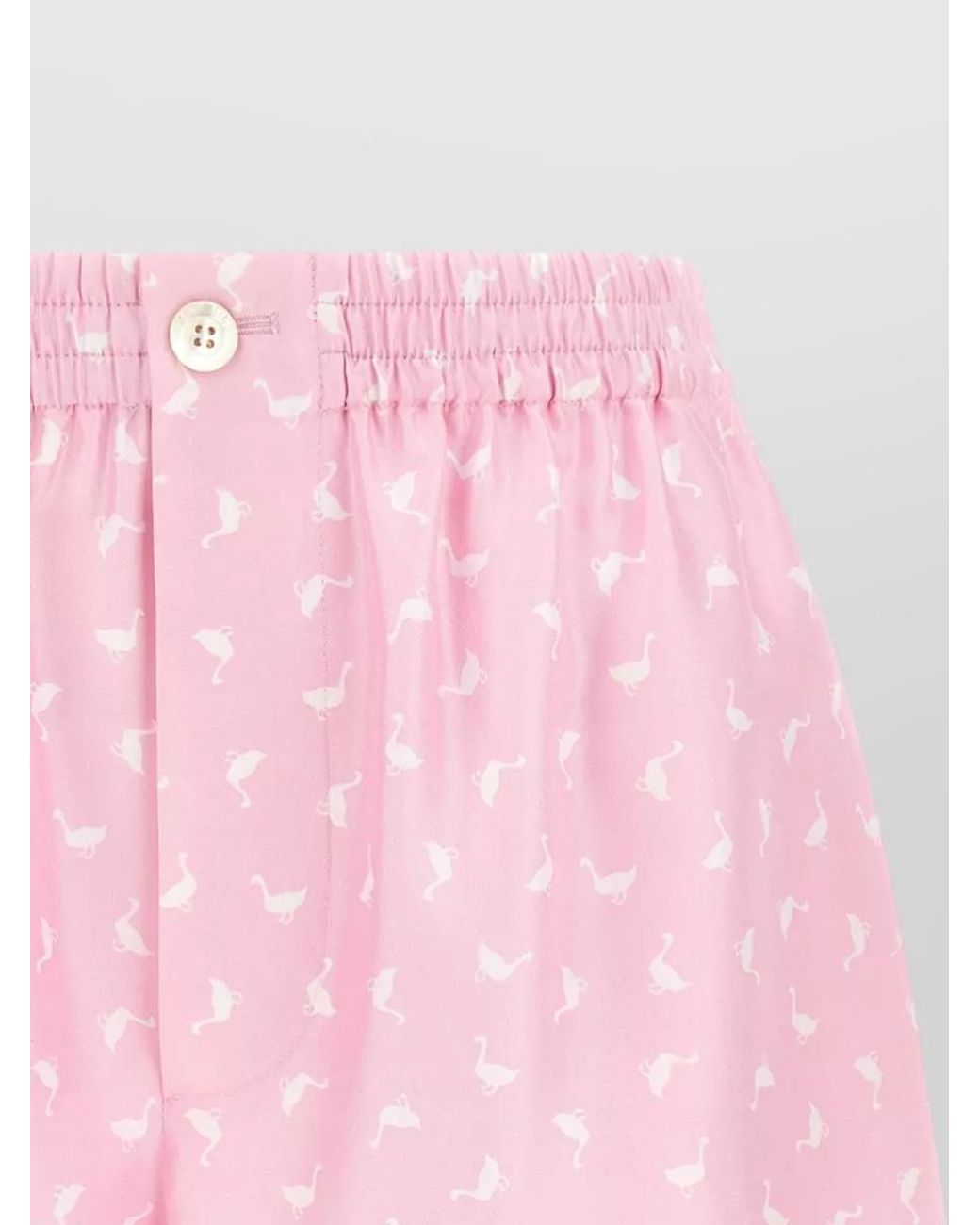 Moschino Pink Pleated Knee-Length Shorts