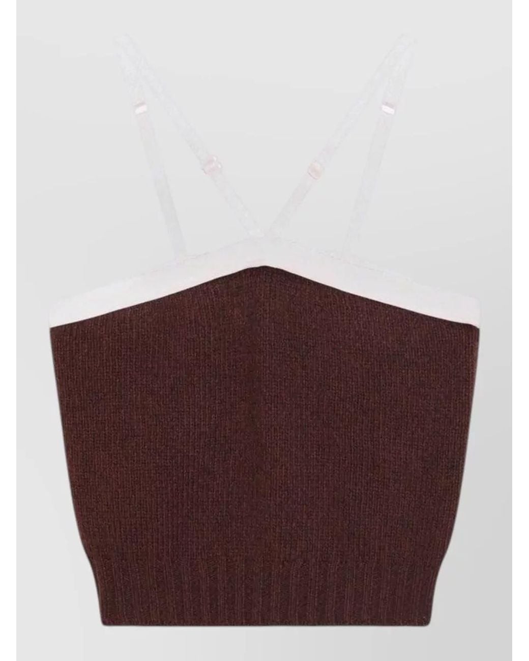 Prada Red Cashmere Wool Tank Top
