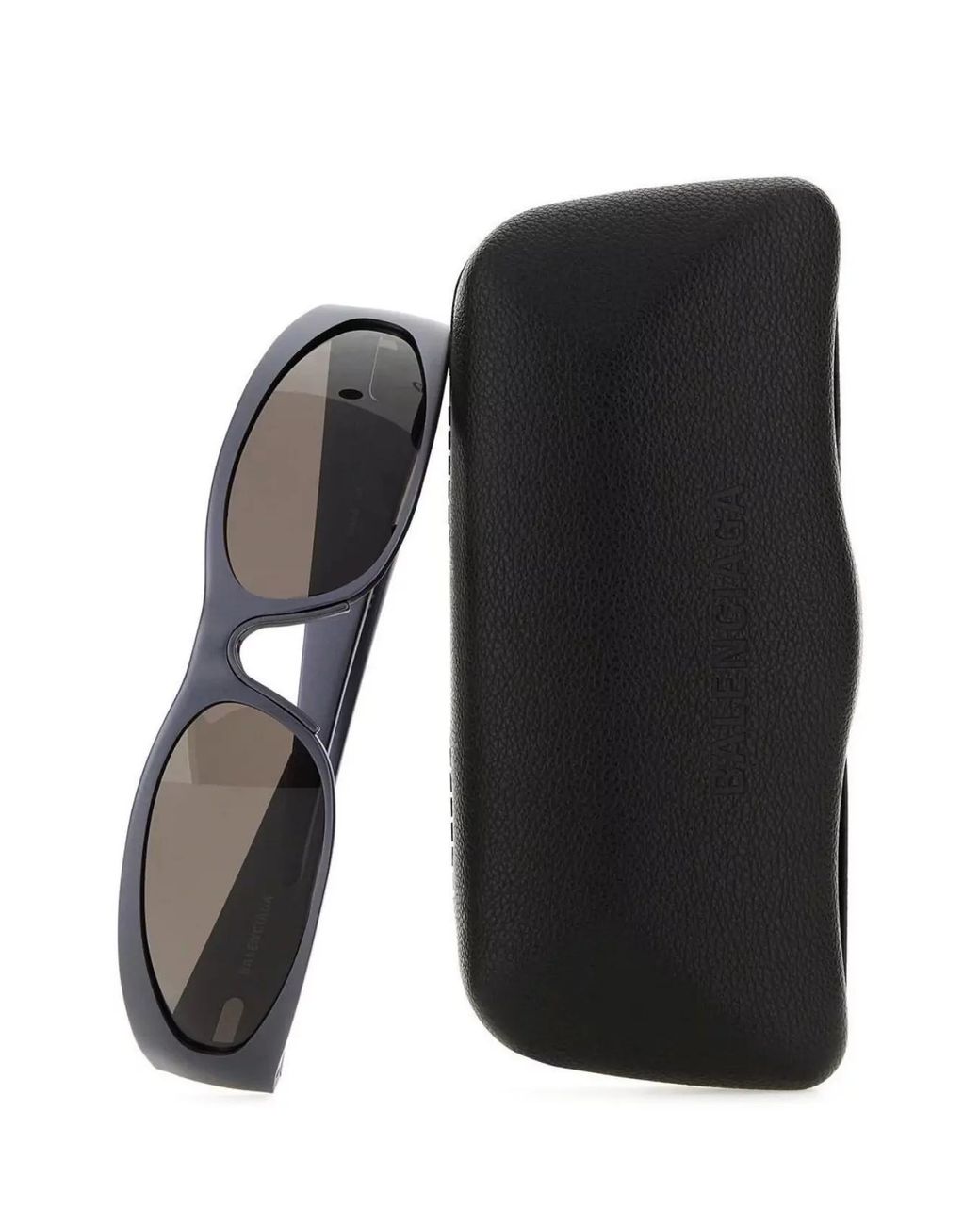 Balenciaga Gray Aluminum Mask Sunglasses for men