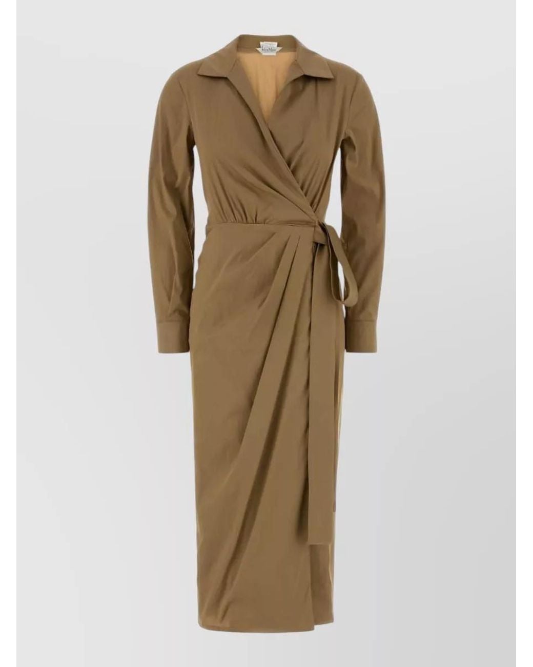Max Mara Natural Cotton Shirt Midi Dress