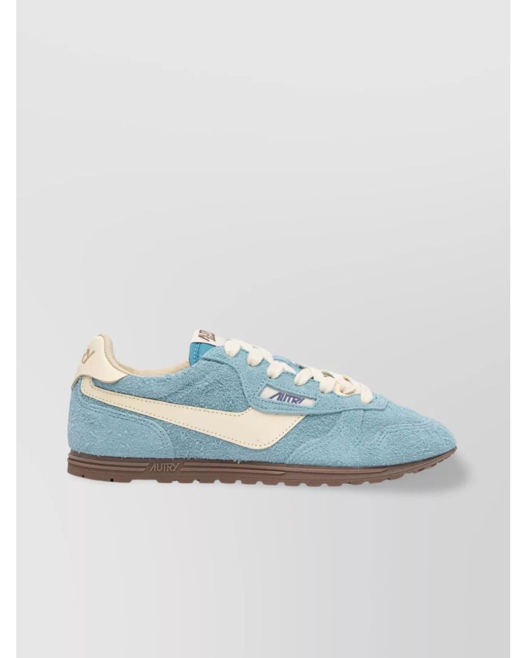 Autry Blue Suede Windspin Low-Top Sneakers