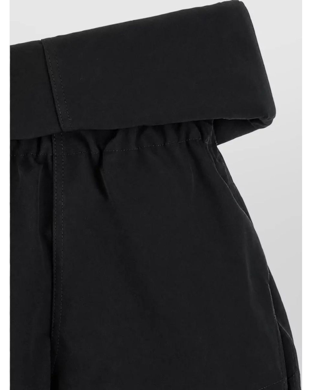 Rick Owens Black High-Rise Mid-Length Shorts