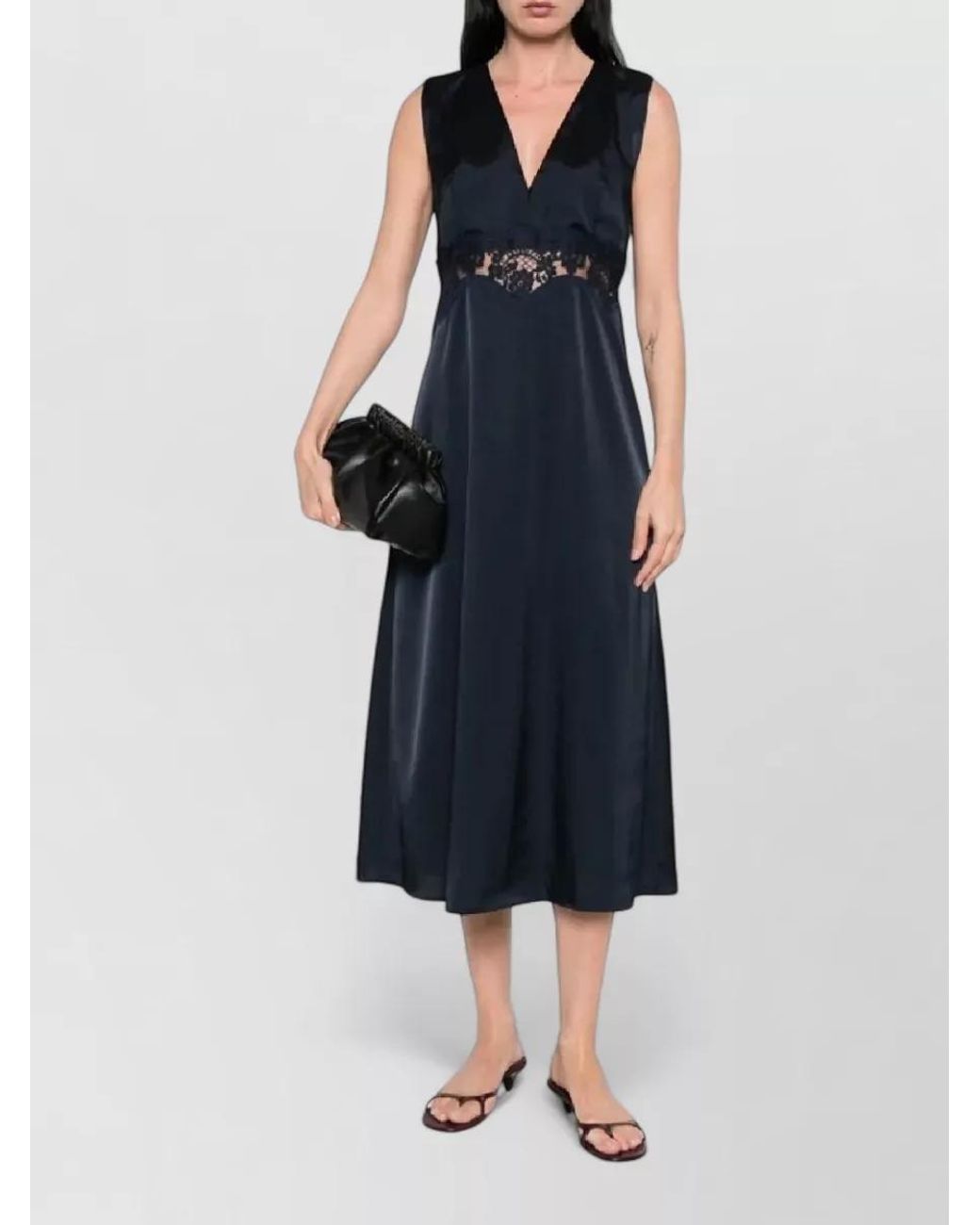P.A.R.O.S.H. Blue Midi Dress