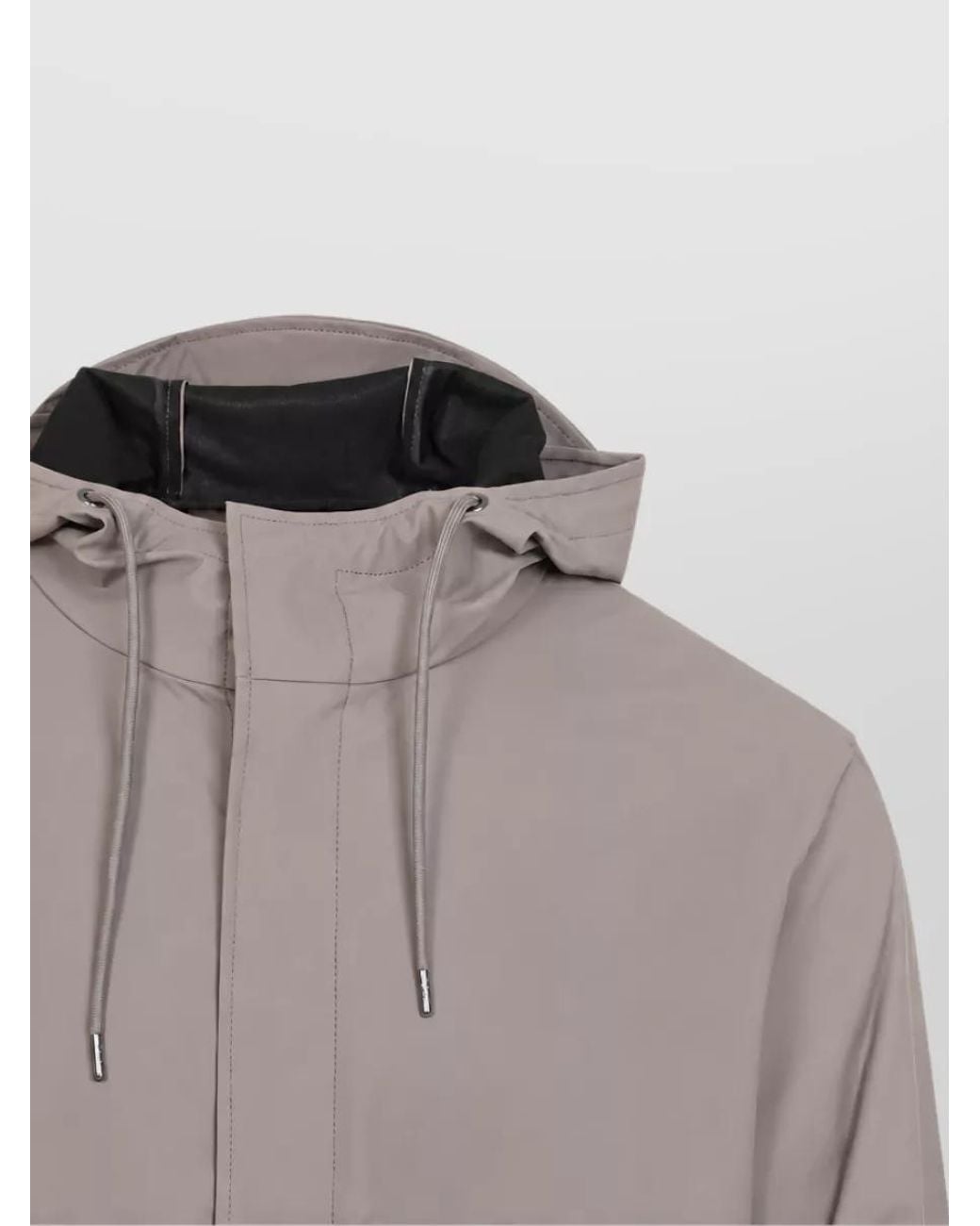 Rains Gray Waterproof Fishtail Raincoat for men