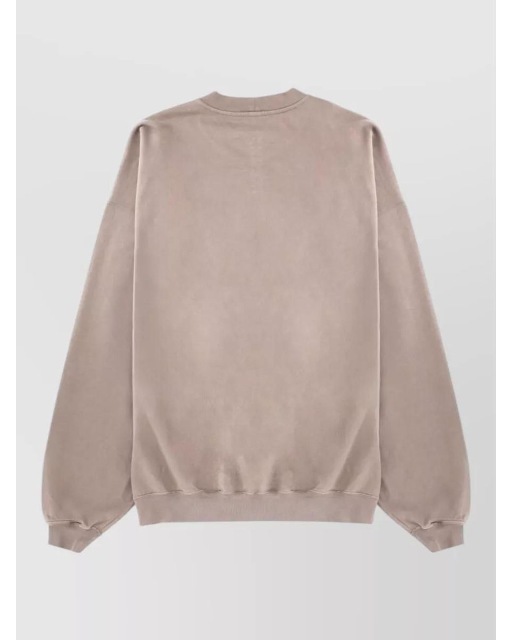 Rick Owens Natural Cotton Crewneck Sweatshirt for men