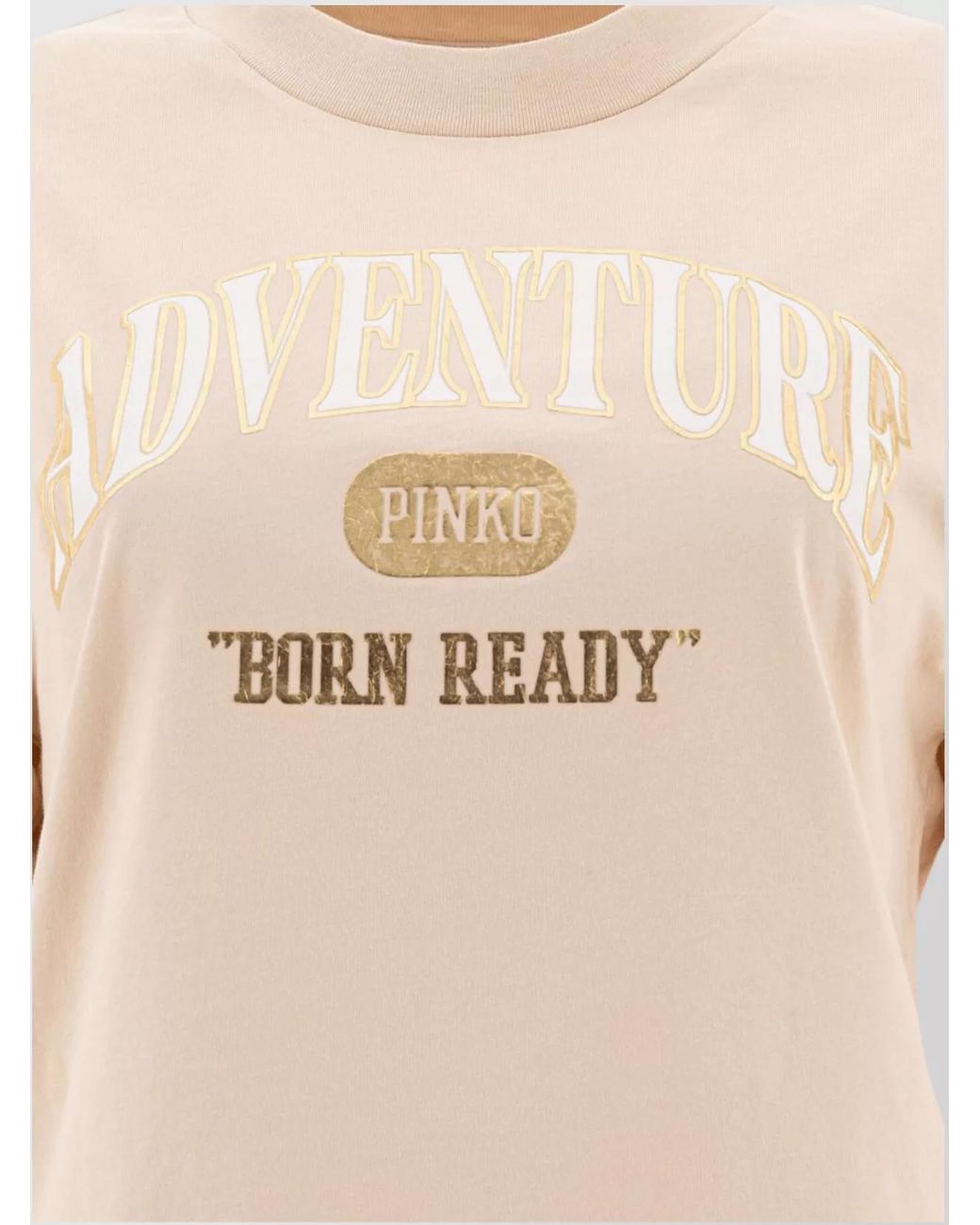Pinko Natural Cotton Logo T-Shirt