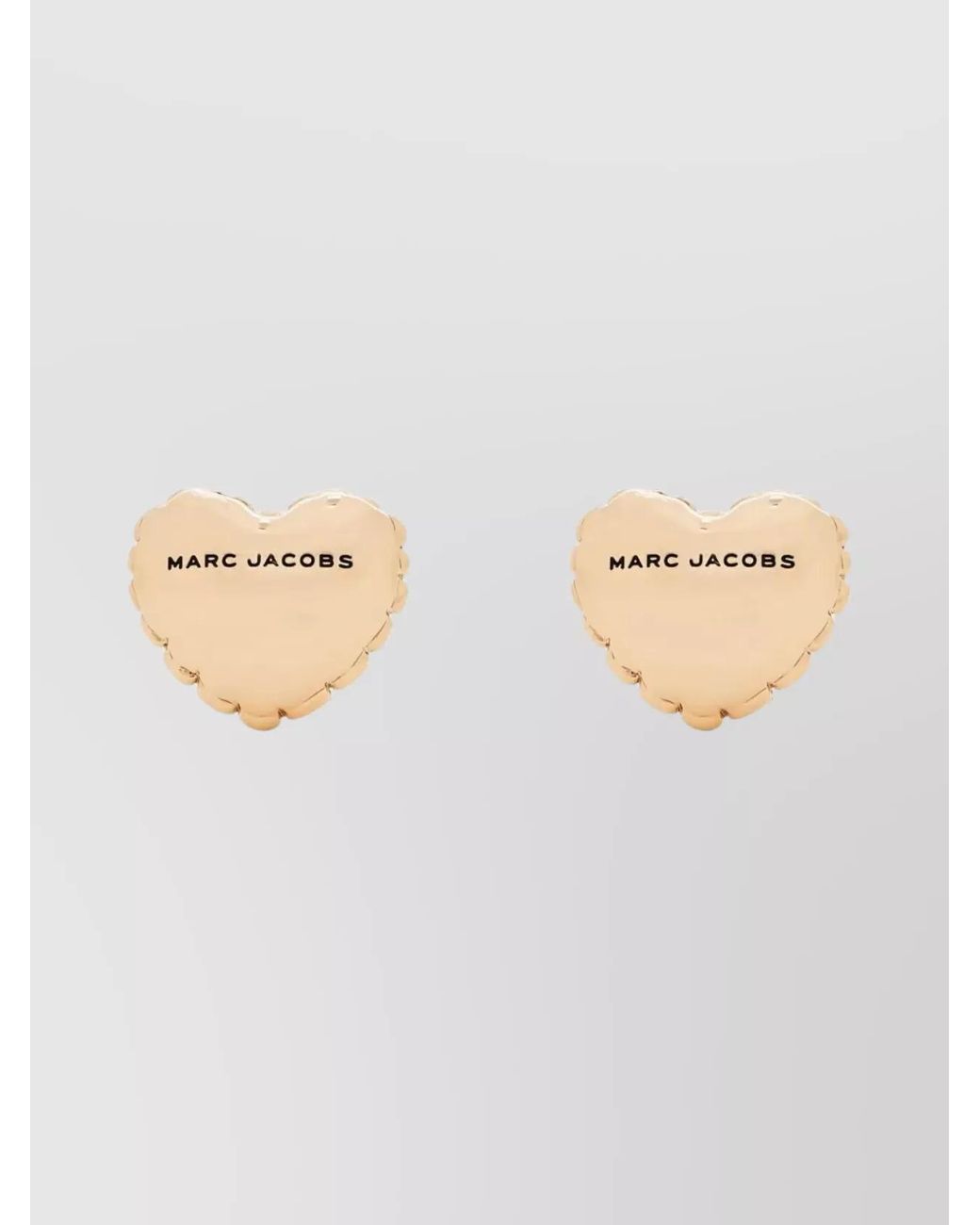 Marc Jacobs Natural Cubic Zirconia Heart Balloon Stud Earrings