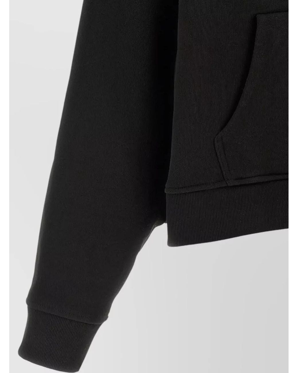 Entire studios Black Cotton Heavy Hoodie for men