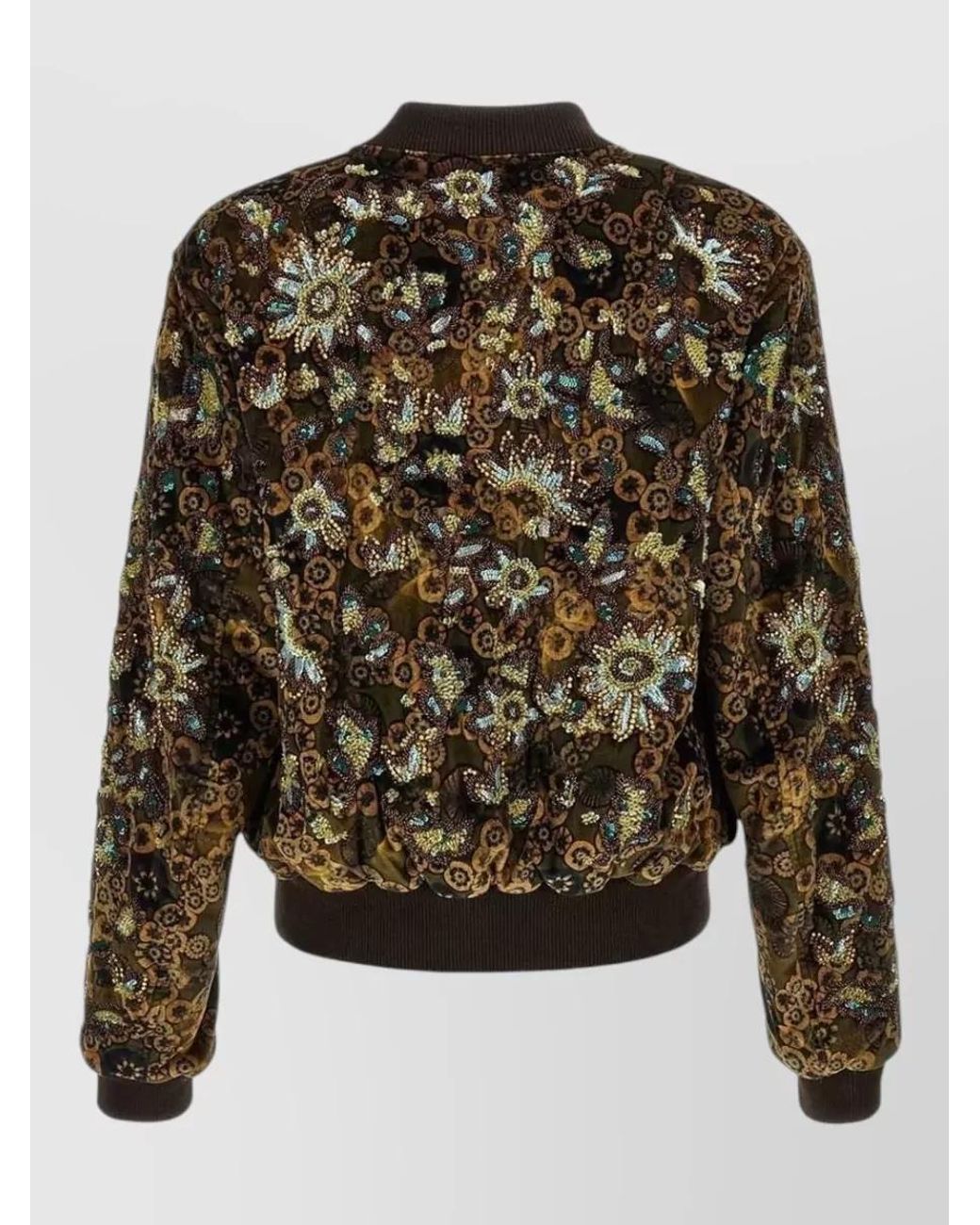 Dries Van Noten Black 'Valtor' Bomber Jacket With Embroideries And Beads for men