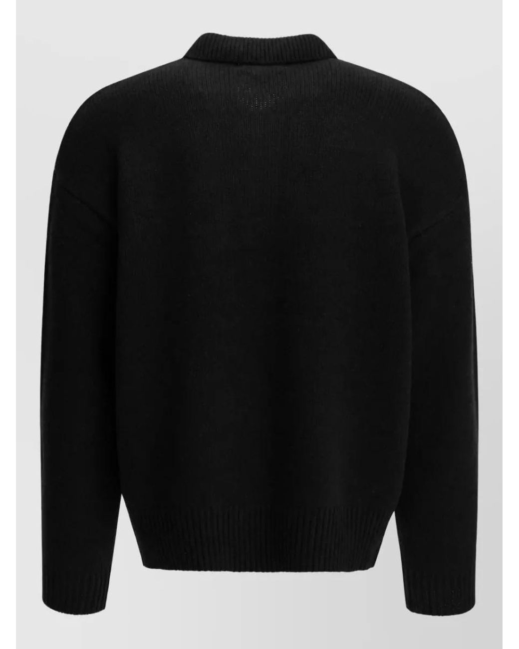 Polo Ralph Lauren Black Wool Cashmere Polo Sweater for men