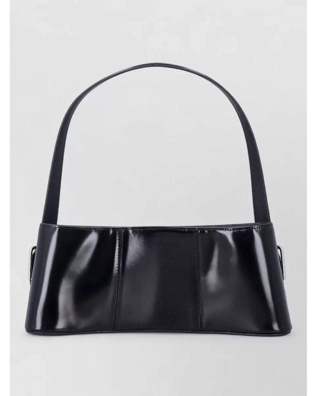 Coperni Black Swipe Leather Shoulder Bag
