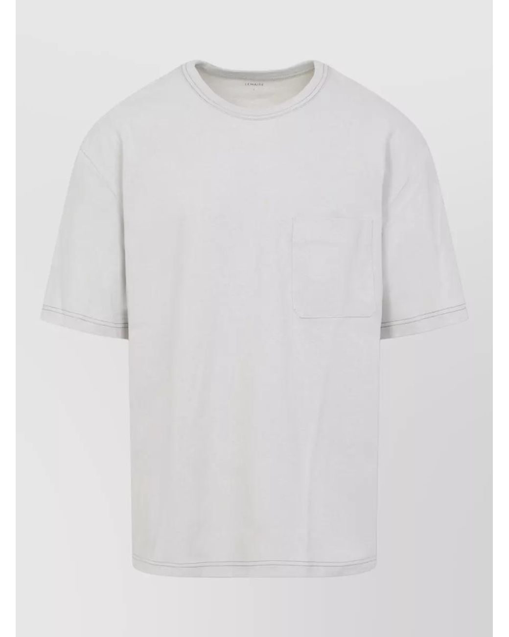 Lemaire White Boxy Short-Sleeve T-Shirt for men