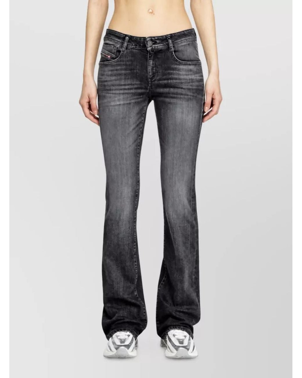 DIESEL Gray Flared Jeans