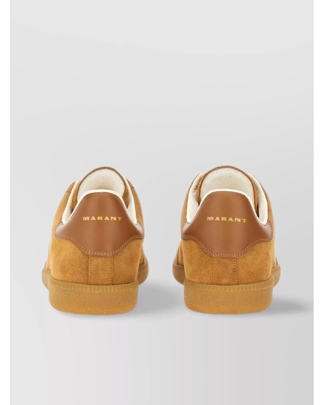Isabel Marant Orange Leather Low-Top Sneakers for men