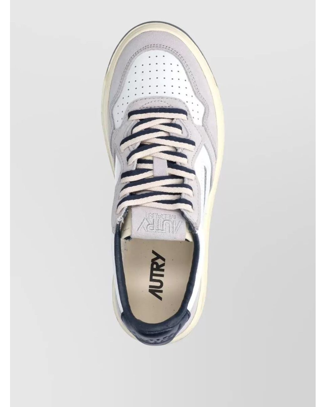 Autry White Leather Low Top Sneakers