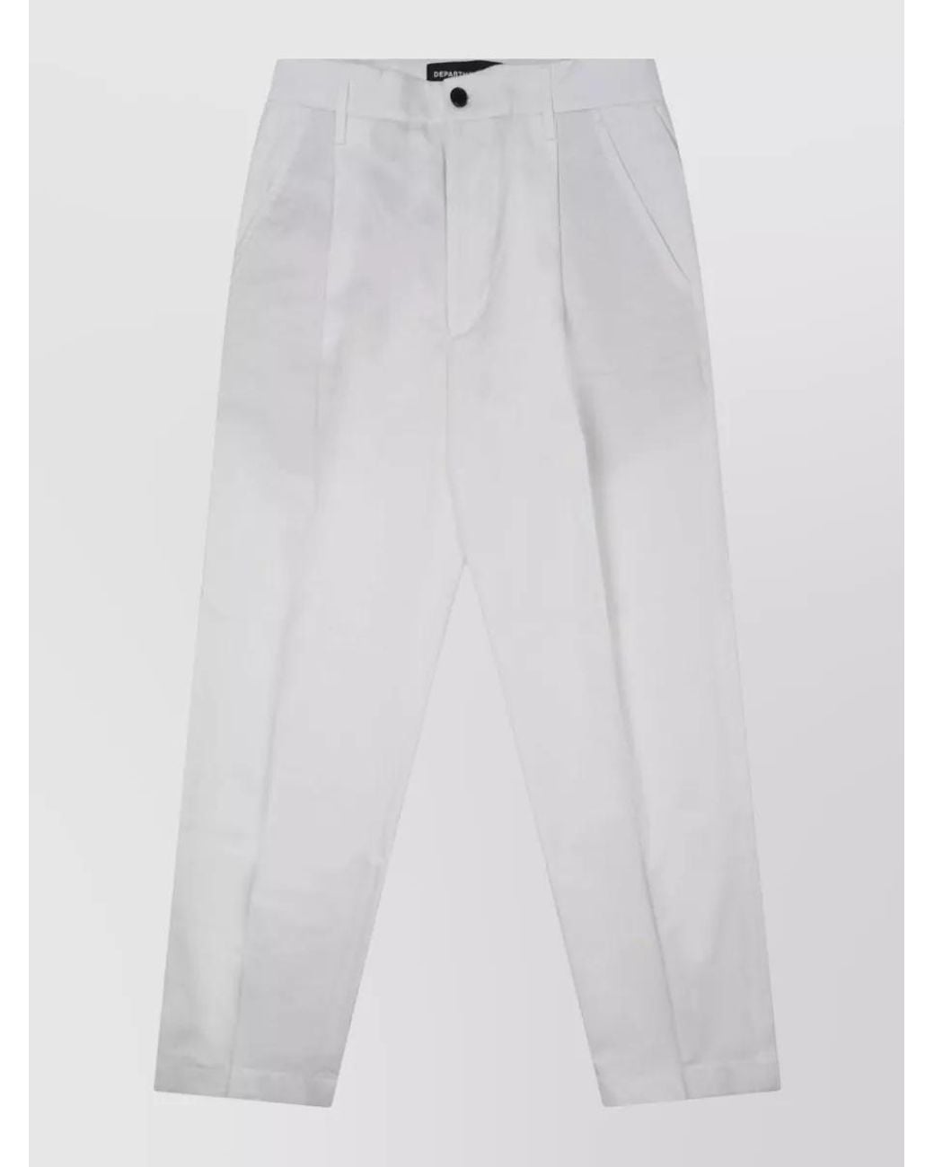 Department 5 White Wide-Leg Tailored Shorts for men