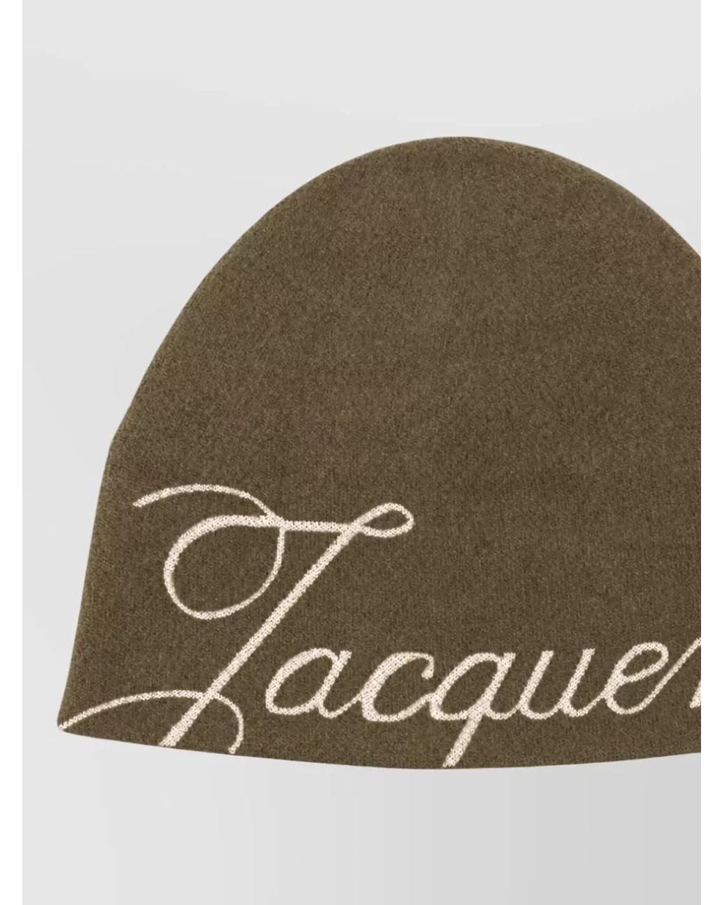 Jacquemus Green Cashmere Knit Beanie