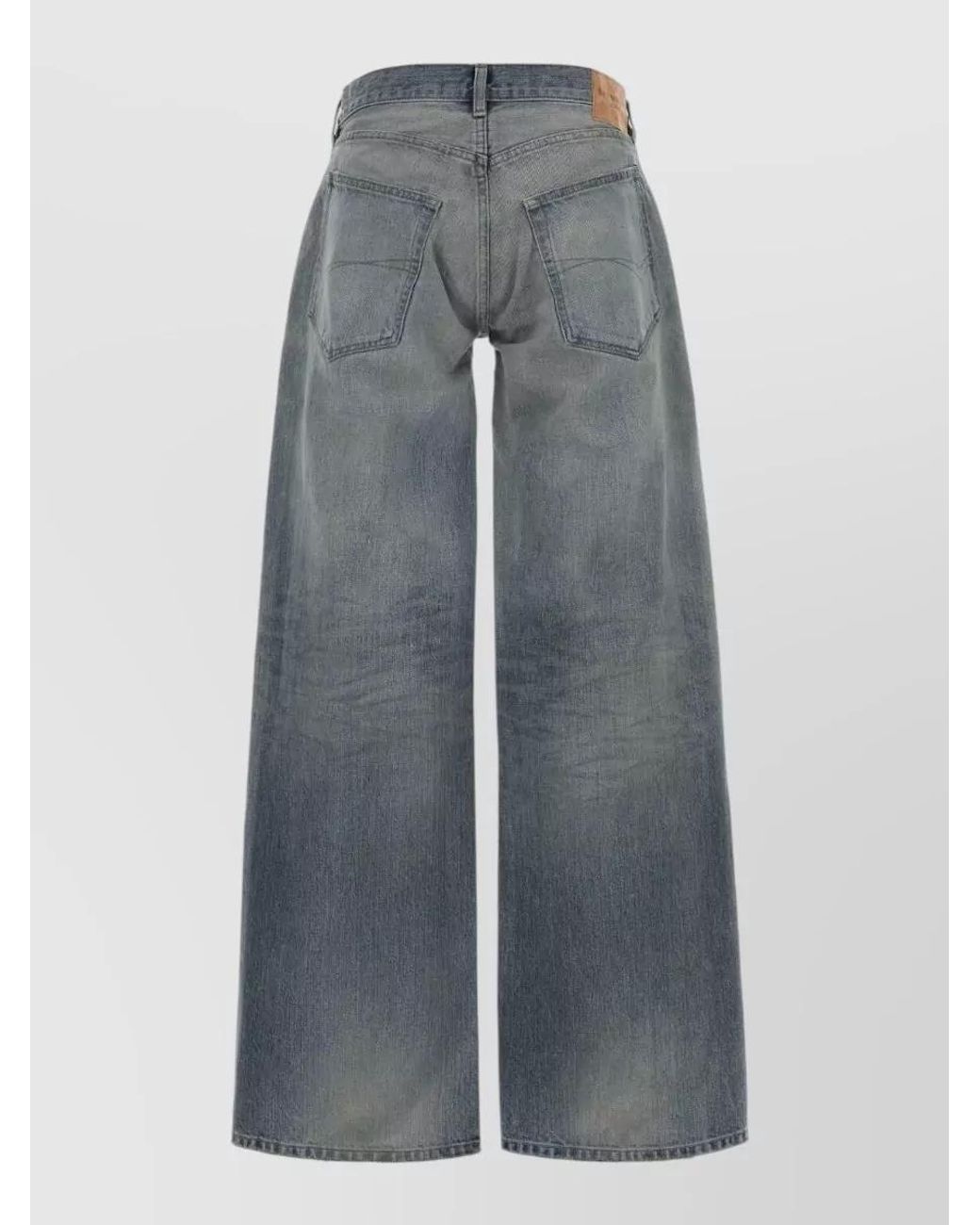 Balenciaga Blue Denim Wide-Leg Jeans