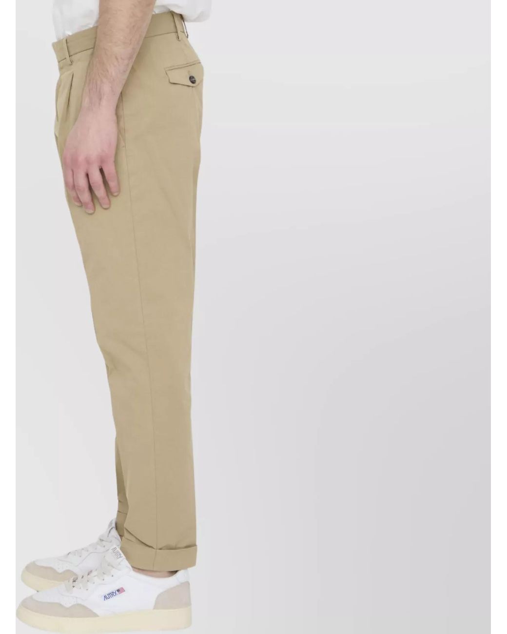 PT Torino Natural Cotton Straight-Leg Trousers for men
