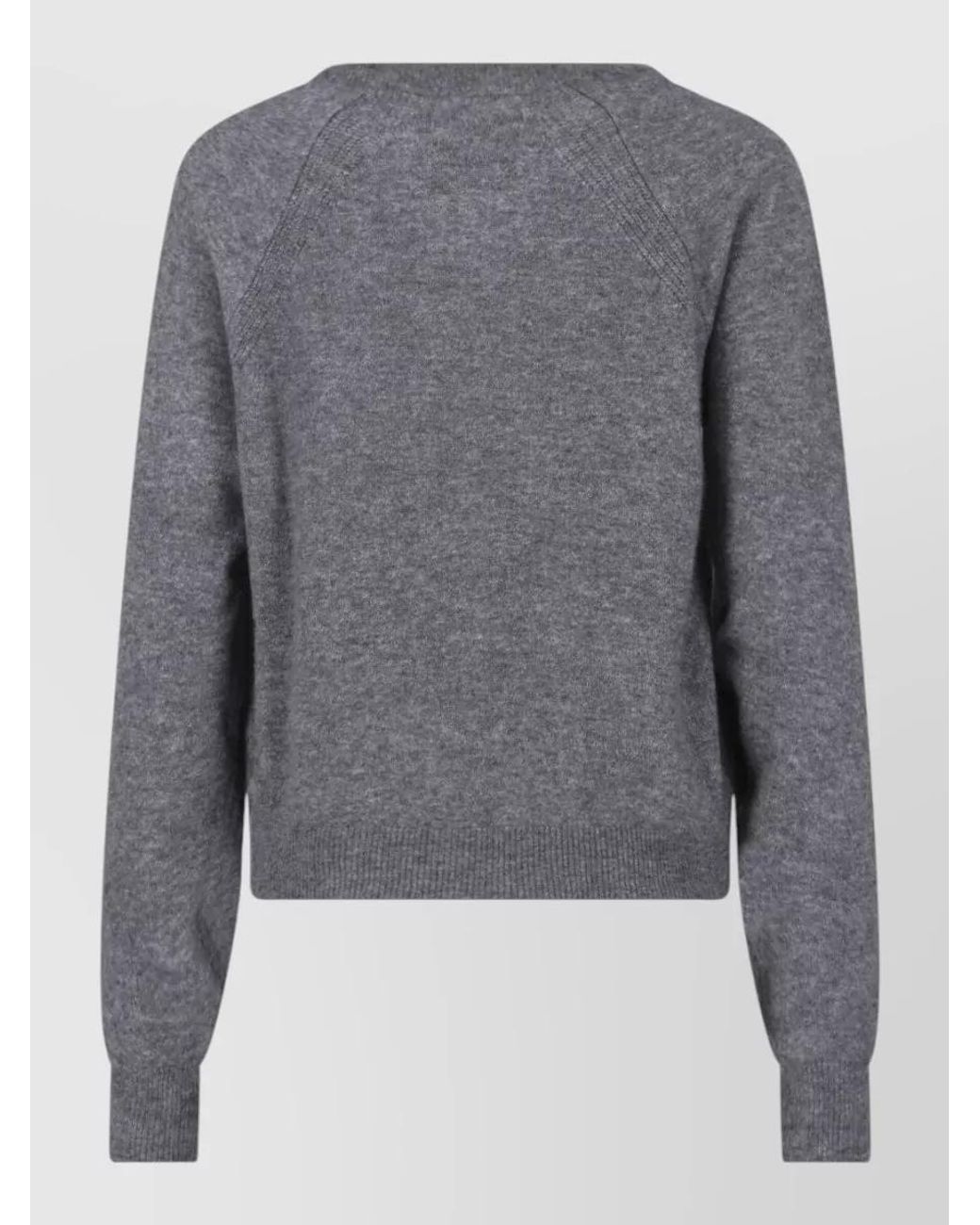 Sa Su Phi Gray Cashmere Silk Crewneck Sweatshirt