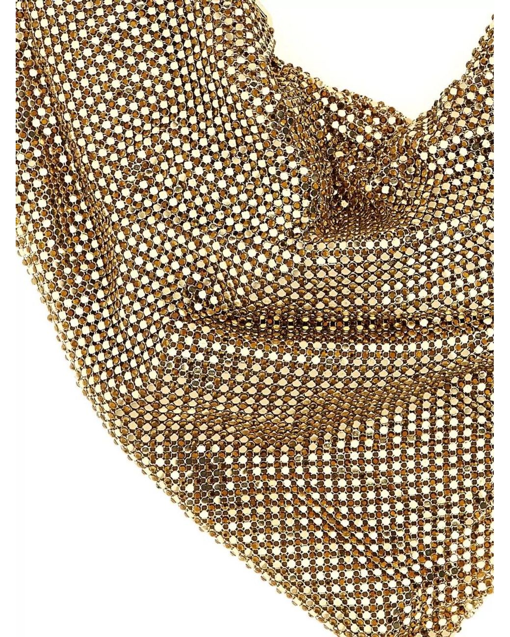 Benedetta Bruzziches White Crystal-Embellished Draped Clutch Bag