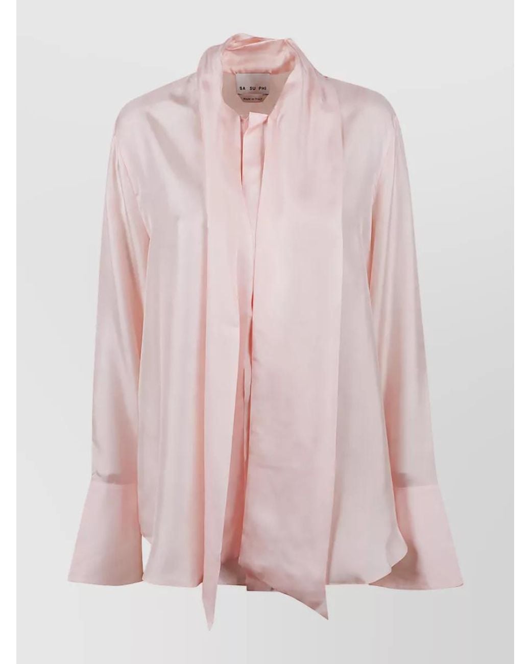 Sa Su Phi Pink Blouse With Scarf
