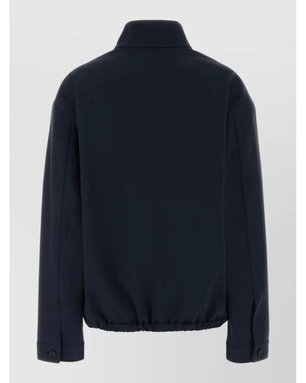 Miu Miu Blue Cotton Single-Breasted Coat