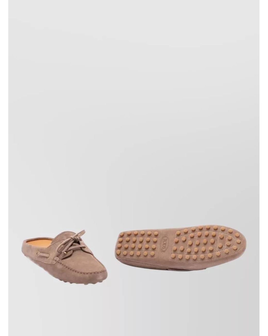 Tod's Multicolor Suede Leather Sabot Loafers