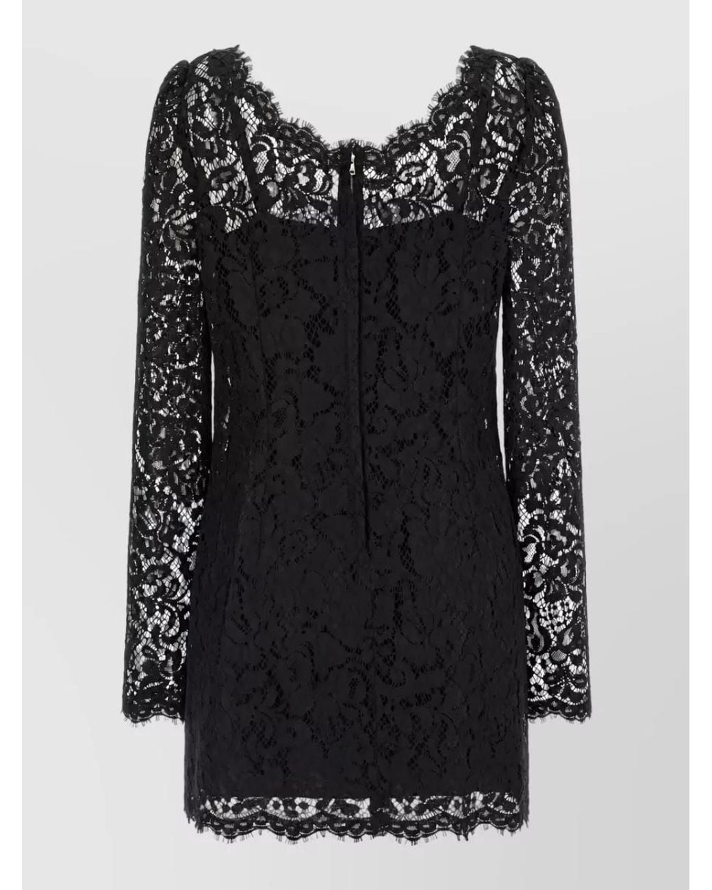 Dolce & Gabbana Black Lace Mini Dress