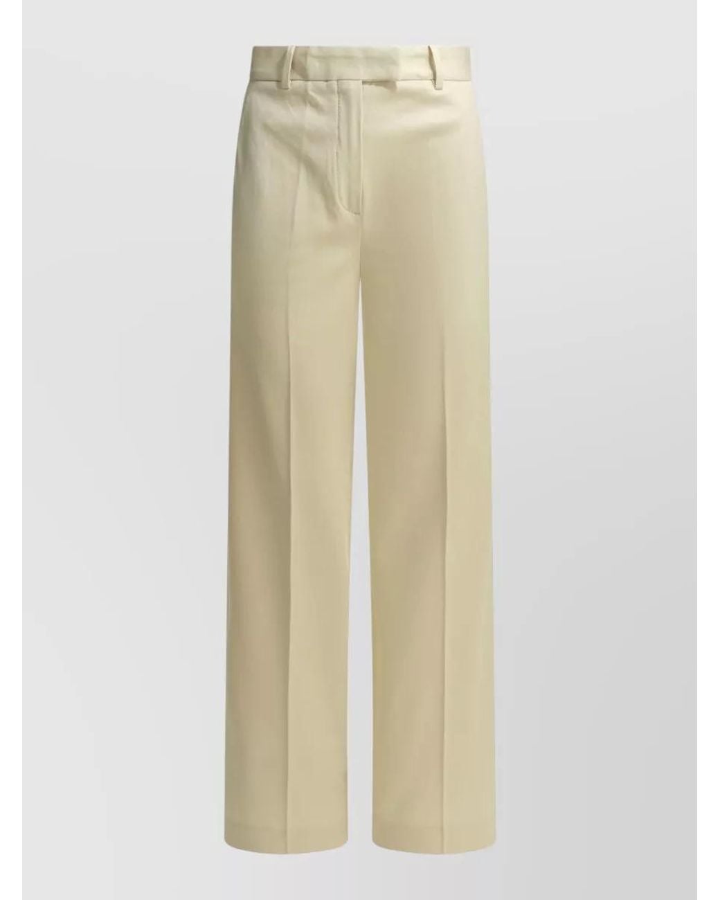 Circolo 1901 Natural Wide-Leg Trousers