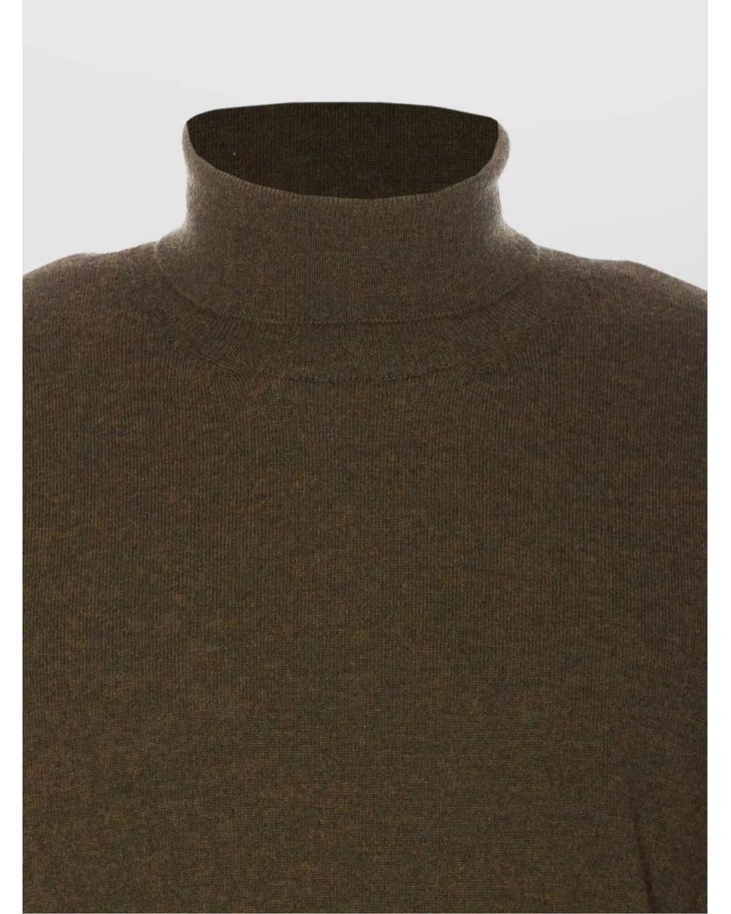 Maison Margiela Green Four Stitches Two Tone Sweater With Patches On Elbow for men