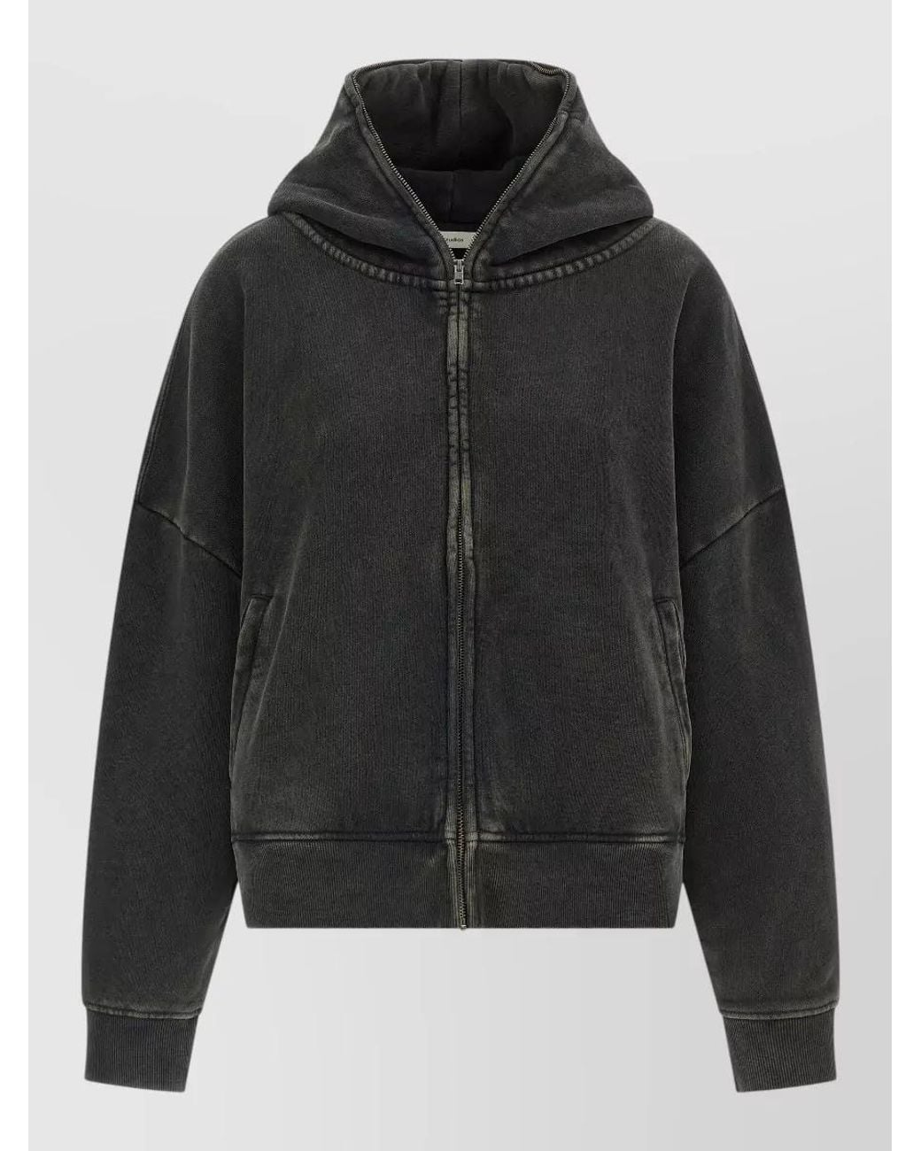 Entire studios Black Cotton Zip Hoodie