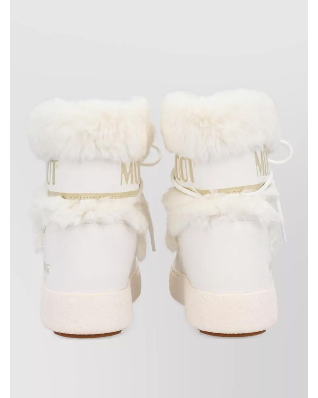 Moon Boot Natural Faux Fur Low Boots