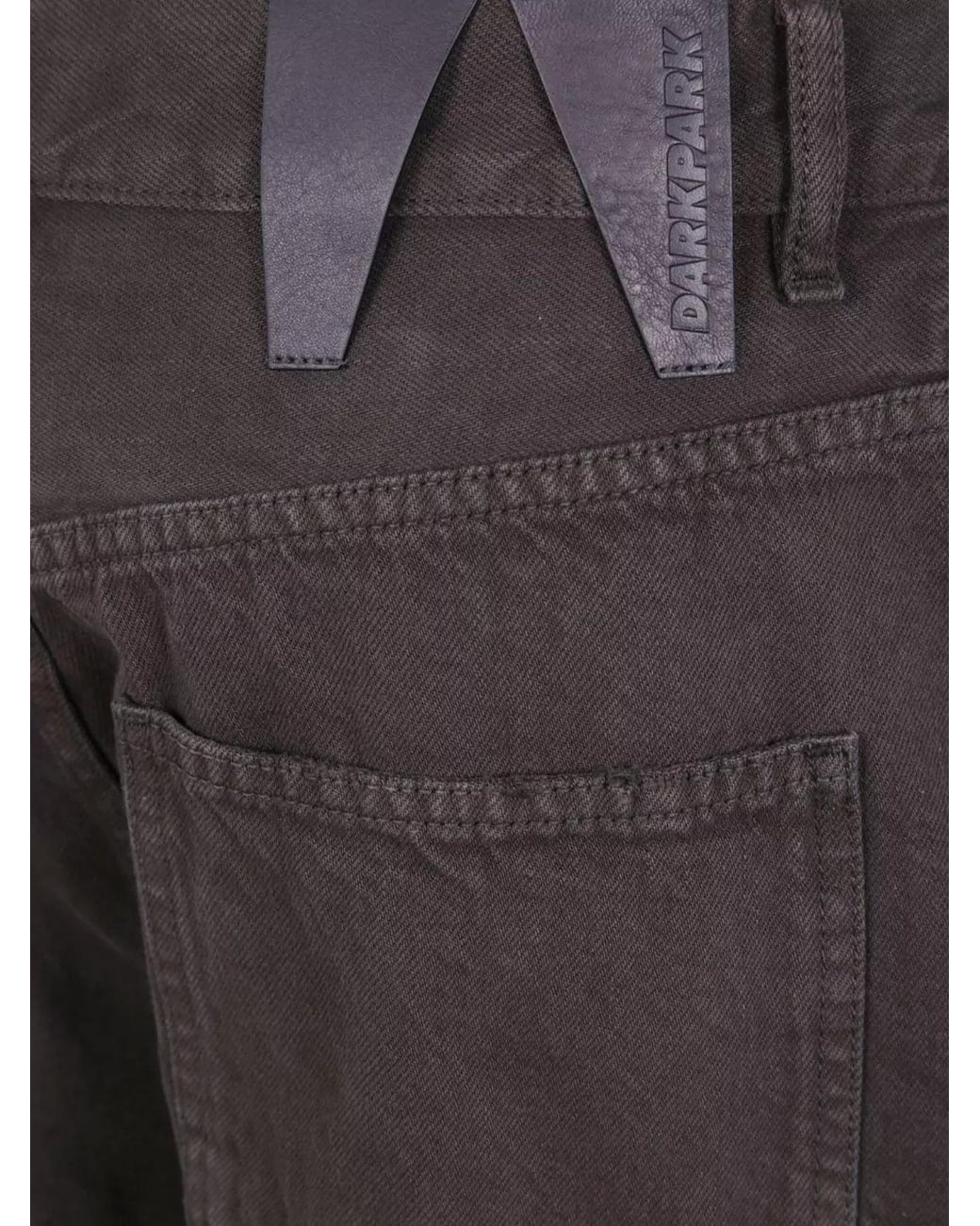 DARKPARK Gray Denim Loose-Fit Wide-Leg Trousers