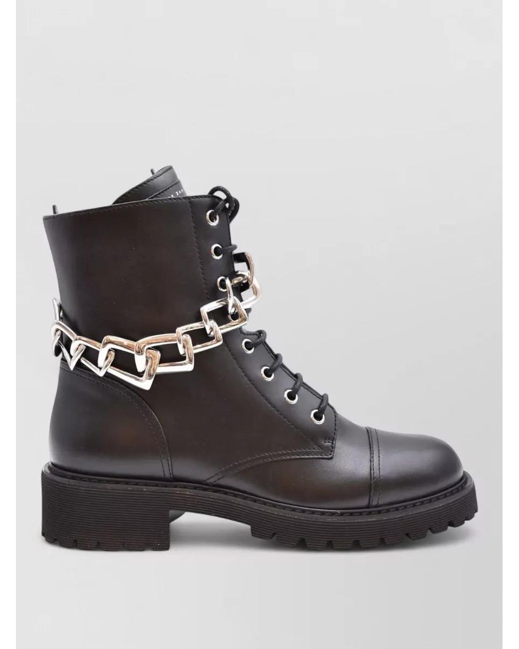 Giuseppe Zanotti Black Leather Ankle Boots