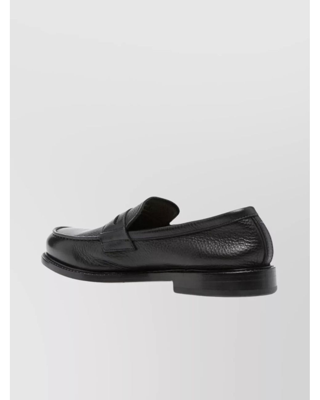 Premiata Black Calf Leather Loafers for men