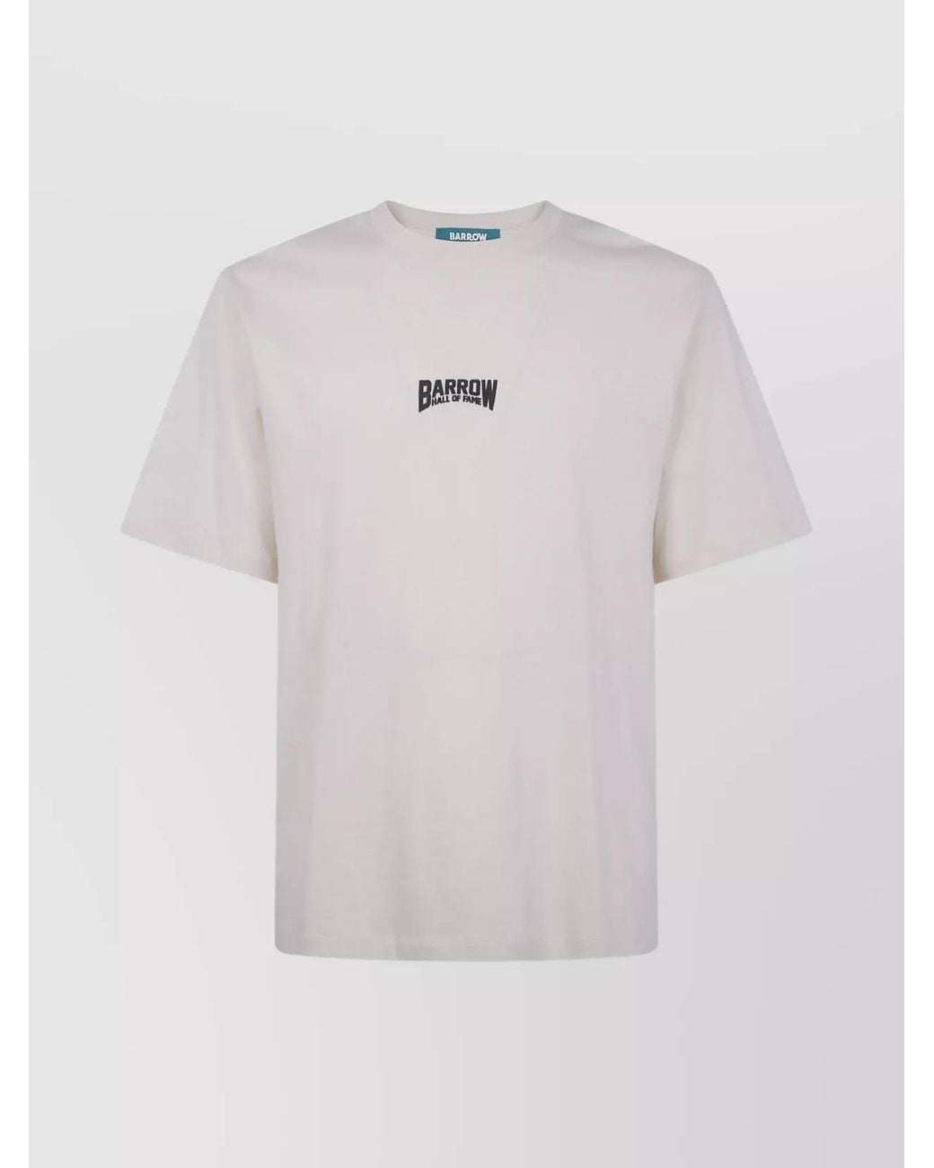 Barrow Blue Cotton Logo Print T-Shirt