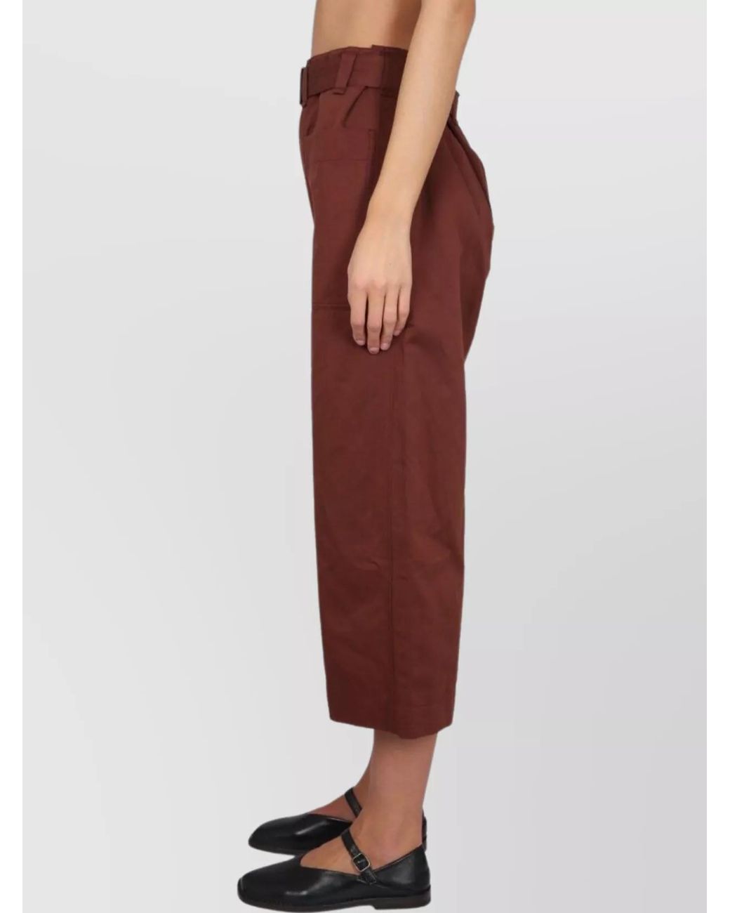 Lemaire Red Cropped Trousers